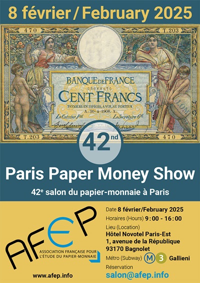 visuel annonce 41e salon du papier-monnaie