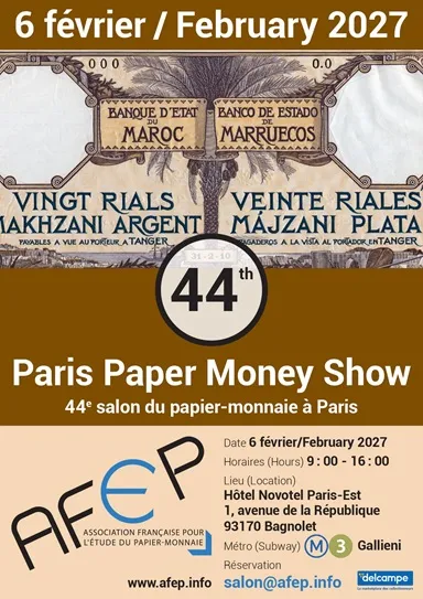 flyer du 44e salon du papier-monnaie